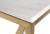 Консоль искусственный белый мрамор Pearl White/матовое золото 47ED-CST023GOLD - Фабрика мягкой мебели RINA