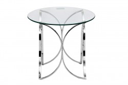Столик стеклянный круглый GY-ET7747 - Фабрика мягкой мебели RINA
